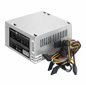   600W ExeGate EX292144RUS CP600 (ATX, 8cm fan, 24pin, 4+4pin, 3xSATA, 2xIDE, FDD)