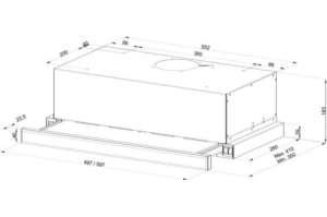   Kuppersberg SLIMLUX 60 W,  55,2 , /, 550 3/, 
