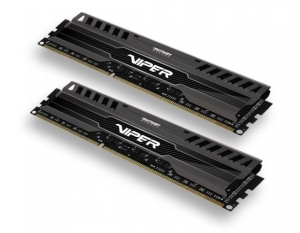   Patriot DIMM DDR3 VIPER3 16Gb KIT (8GbX2) 1600MHz CL9 [PV316G160C9K] Black