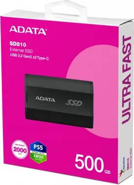 SSD   512GB USB3.2 EXT SD810-500G-CBK ADATA