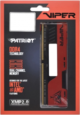  Patriot 16Gb DDR4 2666Mhz DIMM 8Gbx2  PC21300, Viper 4 Elite ll CL16 (PVE2416G266C6K) (retail