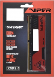  Patriot 16Gb DDR4 2666Mhz DIMM 8Gbx2  PC21300, Viper 4 Elite ll CL16 (PVE2416G266C6K) (retail
