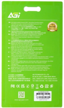  DDR5 8GB 4800MHz AGi AGI480008UD238 RTL PC5-38400 CL40 DIMM 288-pin 1.1 single rank Ret