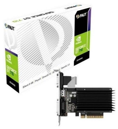  PALIT GeForce GT710 / 2GB DDR3 64bit / D-SUB, DVI-D, HDMI / PA-GT710-2GD3H / RTL