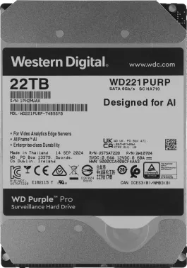   Western Digital Purple PRO WD221PURP 22TB 3.5
