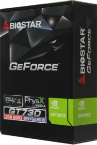 Biostar PCI-E GT730-2GB D3 LP (GF108) NVIDIA GeForce GT 730 2Gb 128bit GDDR3 700/1333 DVI
