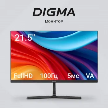 21.5 Digma Progress 22A402F  VA LED 5ms 16:9 HDMI M/M  250cd 178/178 1920x