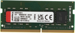   Kingston 16Gb DDR4 3200Mhz SO-DIMM PC25600 (KVR32S22S8/16) (retail)