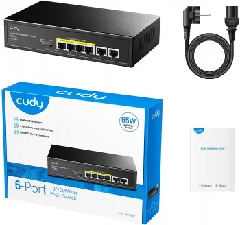  Cudy FS1006P (L2) 6x100/ 4PoE+ 60W 