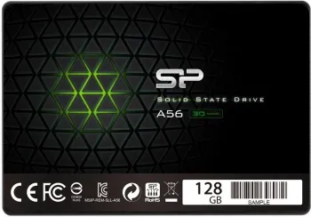 SSD  2.5 Silicon Power 128GB A56 <SP128GBSS3A56B25> (SATA3, up to 560/530MBs, 3D TLC, Phi