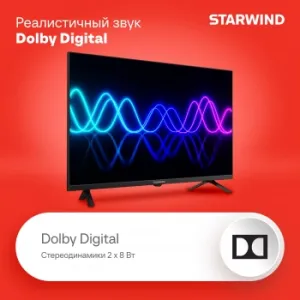  LED Starwind 32 SW-LED32SG305 . Frameless  HD 60Hz DVB-T DVB-T2 DVB-C DVB-S