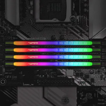   Patriot 16Gb DDR4 3200  DIMM RGB PC25600,  CL18, Viper Steel (PVSR416G320C8) (ret