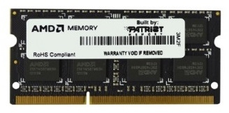 Память AMD 4Gb DDR3 1600MHz SO-DIMM R534G1601S1S-UO OEM PC3-12800 CL11 204-pin 1.5В