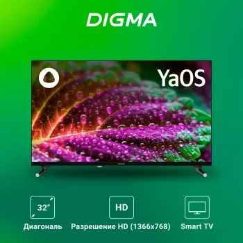  LED Digma 32 DM-LED32SBB32 . Frameless  HD 60Hz DVB-T DVB-T2 DVB-C DVB-S DV