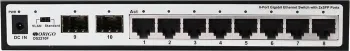   ORIGO Unmanaged Switch 8x1000Base-T, 2x1000Base-X SFP, metal case