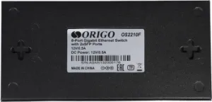   ORIGO Unmanaged Switch 8x1000Base-T, 2x1000Base-X SFP, metal case