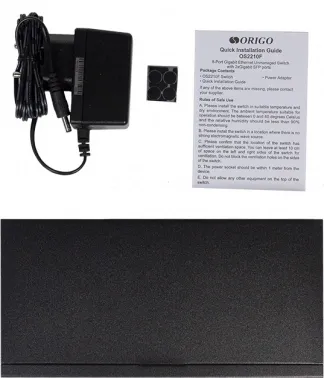   ORIGO Unmanaged Switch 8x1000Base-T, 2x1000Base-X SFP, metal case