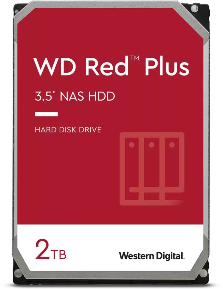   WD SATA-III 2TB WD20EFPX NAS Red Plus (5400rpm) 64Mb 3.5