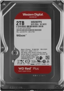   WD SATA-III 2TB WD20EFPX NAS Red Plus (5400rpm) 64Mb 3.5