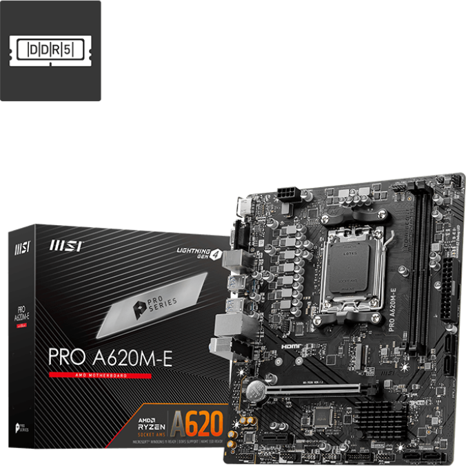   MSI PRO A620M-E Socket AM5