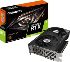  Gigabyte GV-N3060WF2-12GD NVIDIA GeForce RTX 3060 12Gb 192bit GDDR6 1792/15000 HDMIx2 DPx
