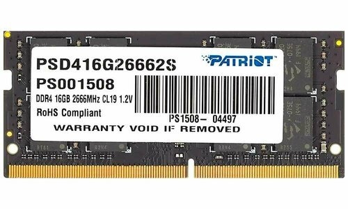   Patriot SL 16GB 2666MHz SODIMM