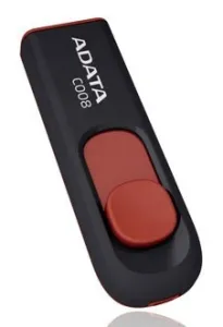   ADATA Flash Drive 32Gb 008 AC008-32G-RKD {USB2.0, Black-Red}