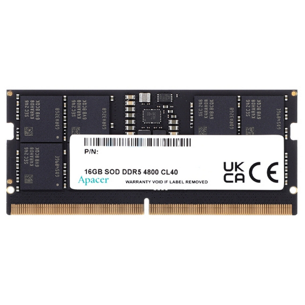 Оперативная память Apacer DDR5 16Gb 4800MHz FS.16G2A.PTH CL40 SO-DIMM
