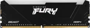   Kingston 16GB DDR4 3200MHz DIMM FURY Beast Black RGB XMP KF432C16BB12A/16 CL16, 1