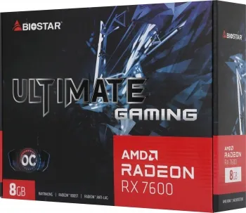  Biostar PCI-E 4.0 VA76S6RM81 RX7600 OC AMD Radeon RX 7600 8Gb 128bit GDDR6 2318/18000 HDM