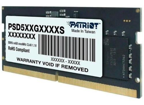   Patriot DDR5 8Gb 4800MHz PSD58G480041S RTL PC5-38400 CL40 SO-DIMM 260-pin 1.1 si