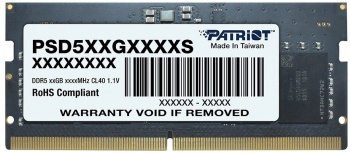   Patriot DDR5 8Gb 4800MHz PSD58G480041S RTL PC5-38400 CL40 SO-DIMM 260-pin 1.1 si