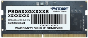  Patriot DDR5 8Gb 4800MHz PSD58G480041S RTL PC5-38400 CL40 SO-DIMM 260-pin 1.1 si
