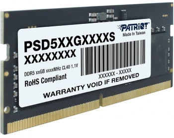   Patriot DDR5 8Gb 4800MHz PSD58G480041S RTL PC5-38400 CL40 SO-DIMM 260-pin 1.1 si