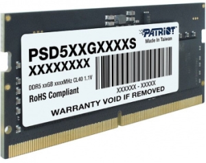   Patriot DDR5 8Gb 4800MHz PSD58G480041S RTL PC5-38400 CL40 SO-DIMM 260-pin 1.1 si