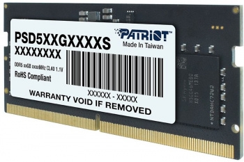   Patriot DDR5 8Gb 4800MHz PSD58G480041S RTL PC5-38400 CL40 SO-DIMM 260-pin 1.1 si