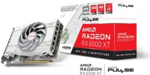 Sapphire PCI-E 4.0 11314-04-20G RX 6500XT ITX PURE GAMING OC AMD Radeon RX 6500XT 4Gb 64b