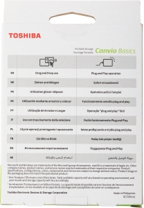    TOSHIBA Canvio Basics HDTB520EK3AA 2TB 2.5 USB 3.2 Gen 1 black (HDTB420E