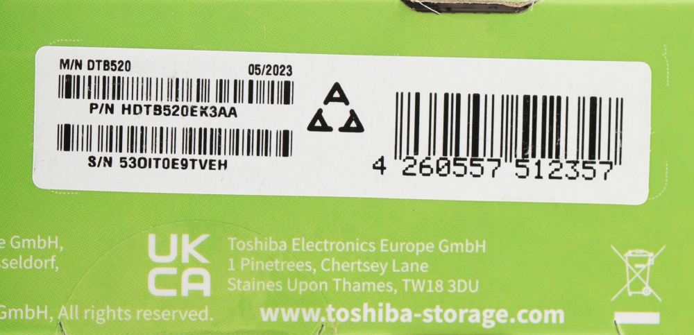    TOSHIBA Canvio Basics HDTB520EK3AA 2TB 2.5 USB 3.2 Gen 1 black (HDTB420E