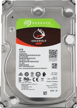  SATA 8TB 7200RPM 6GB/S 256MB ST8000VN004 SEAGATE