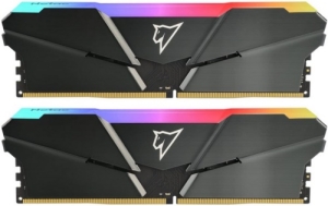   DDR4 Netac Shadow RGB 16GB (2x8GB) 3600MHz CL18 1.35V / NTSRD4P36DP-16E / Gray / 