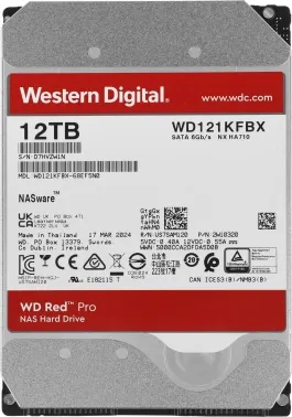   WD Original SATA-III 12Tb WD121KFBX Red Pro (7200rpm) 256Mb 3.5