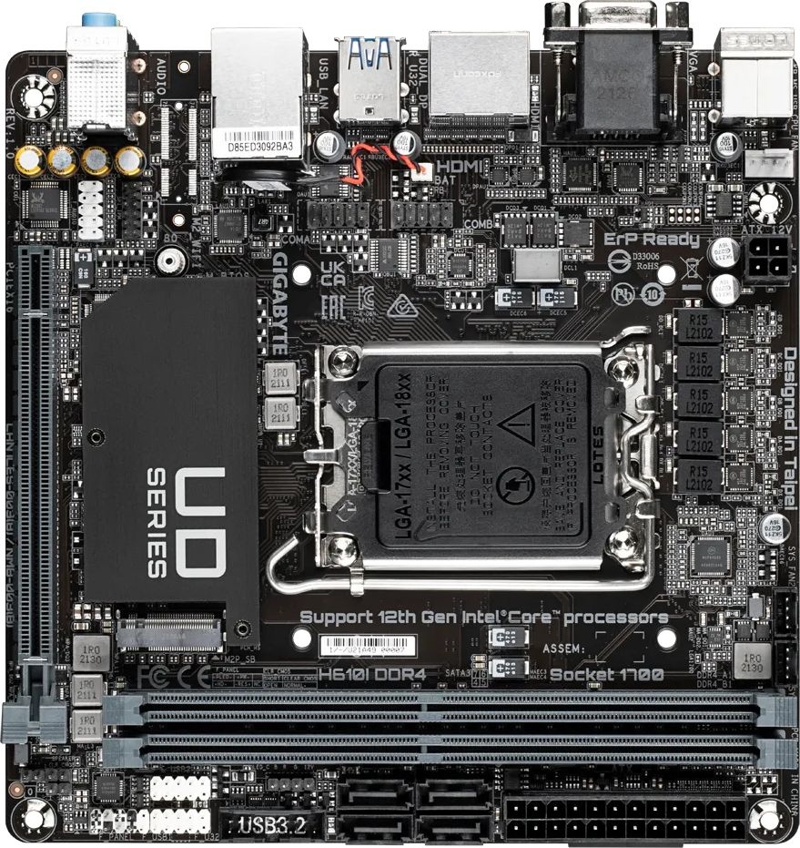   Gigabyte H610I DDR4 LGA1700