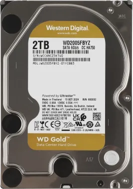   WD Original SATA-III 2Tb WD2005FBYZ Gold (7200rpm) 128Mb 3.5