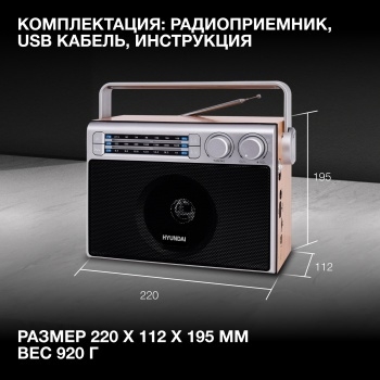  Hyundai H-SRS105  USB SD/microSD