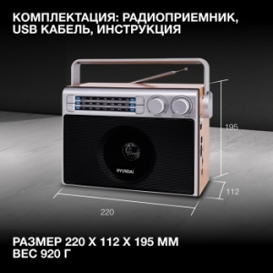   Hyundai H-SRS105  USB SD/microSD