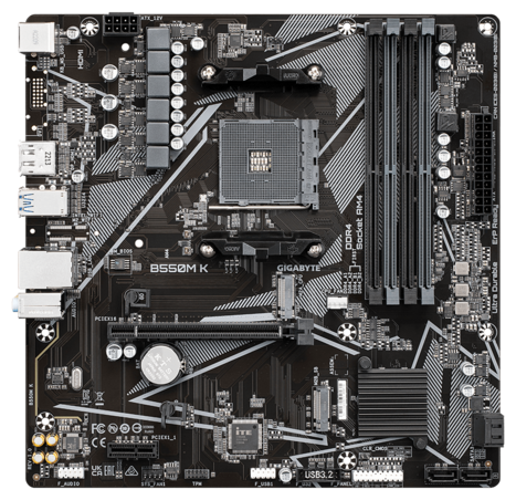   Gigabyte B550M K V1.1 Socket AM4