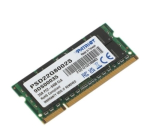   Patriot SO-DIMM DDR2 2Gb 800MHz Patriot PSD22G8002S RTL PC2-6400 CL6 SO-DIMM 200-