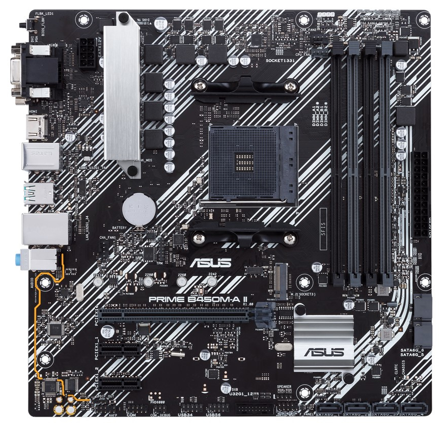   Asus PRIME B450M-A II Socket AM4