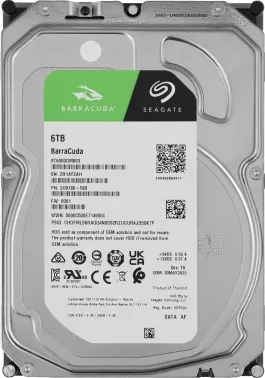   Seagate 6Tb 5400rpm SATA 6GB/S 256MB ST6000DM003 SEAGATE Barracuda 3.5